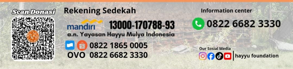 Rekening Sedekah Yayasan Hayyu Mulya Indonesia